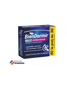 Bien Dormir Max Extended Release, 40 comprimate, Fiterman...