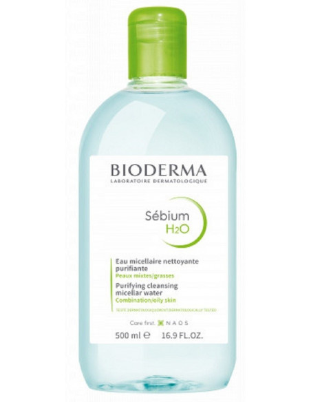 Bioderma H2O sebium sol. micelara, 500ml, BIODERMA
