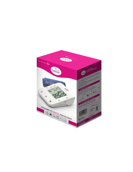 Tensiometru automat de braț Minut BP163A – Mansetă 22–42 cm