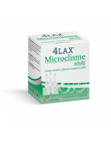 Microclisme pentru adulti 4LAX, 6 unidoze,...