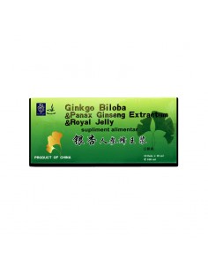 Ginkgo Biloba + Royal Jelly + Ginseng – 10 fiole × 10 ml...