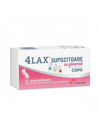 Supozitoare cu glicerina pentru copii 4LAX. 12...