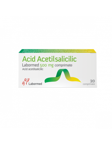 Acid acetilsalicilic 500mg, 20cpr, Labormed...