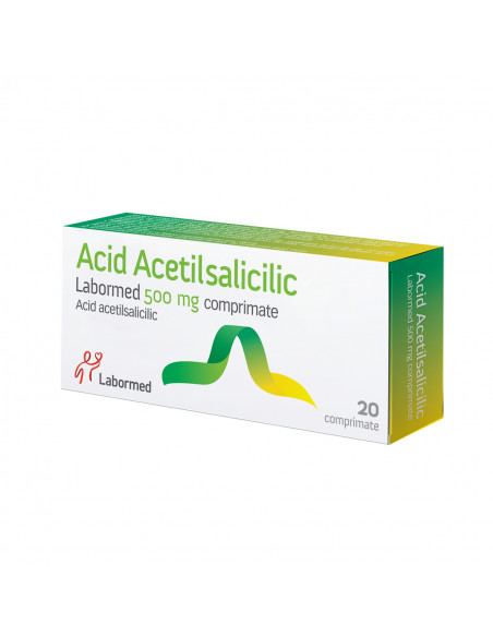 Acid acetilsalicilic 500mg, 20cpr, Labormed Pharma Trading