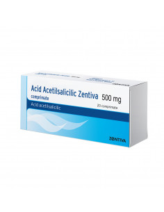 Acid acetilsalicilic 500mg, 40 comprimate, Zentiva Sa...
