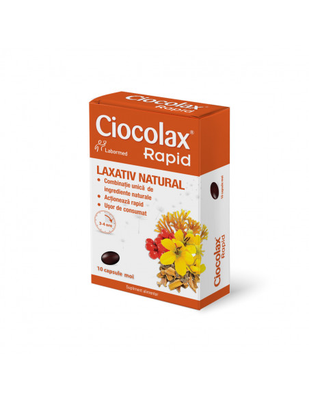 Ciocolax rapid,10 capsule, Labormed Pharma Trading