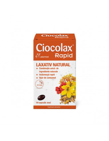 Ciocolax rapid,10 capsule, Labormed Pharma Trading