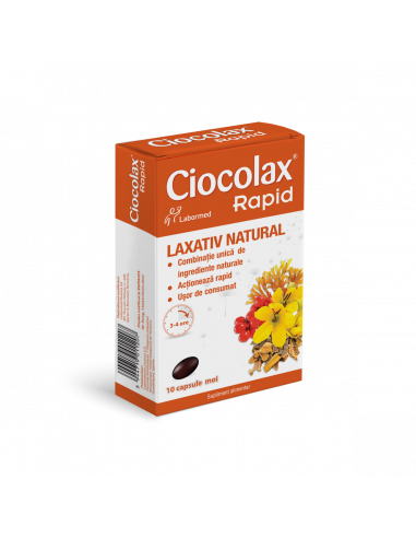 Ciocolax rapid,10 capsule, Labormed Pharma Trading