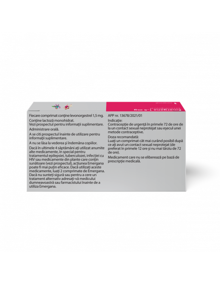 Emergana 1,5mg, 1 comprimat, Zentiva Sa (Romania)