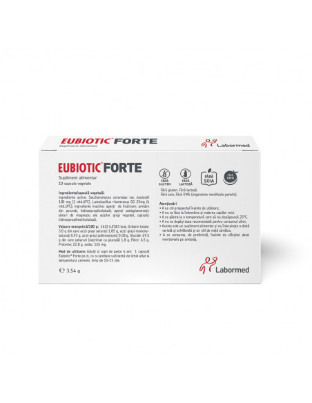 Eubiotic Forte ,10 capsule, Labormed Pharma Trading