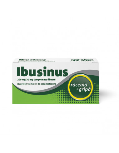 Ibusinus 200mg/30mg, 20 comprimate filmate,...
