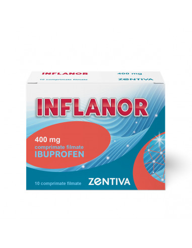 Inflanor 400mg, 10 comprimate filmate, Zentiva...
