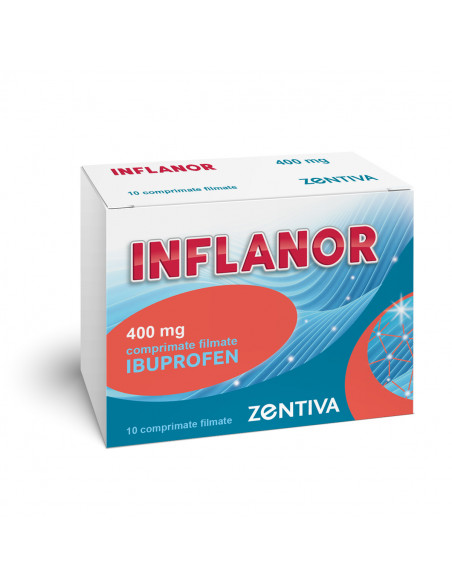 Inflanor 400mg, 10 comprimate filmate, Zentiva Sa (Romania)
