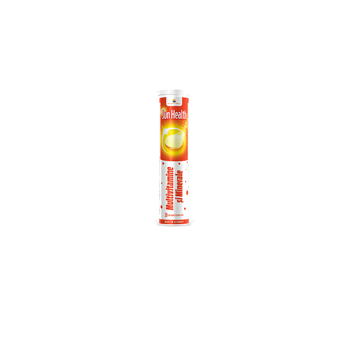 Multivitamine si minerale, 20 comprimate efervescente, Sunwave