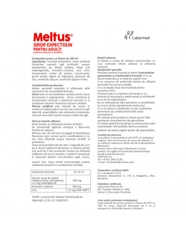 Meltus sirop Expectolin adulti, 100 ml,...