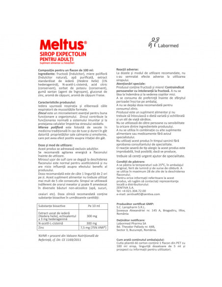 Meltus sirop Expectolin adulti, 100 ml, Labormed Pharma Trading