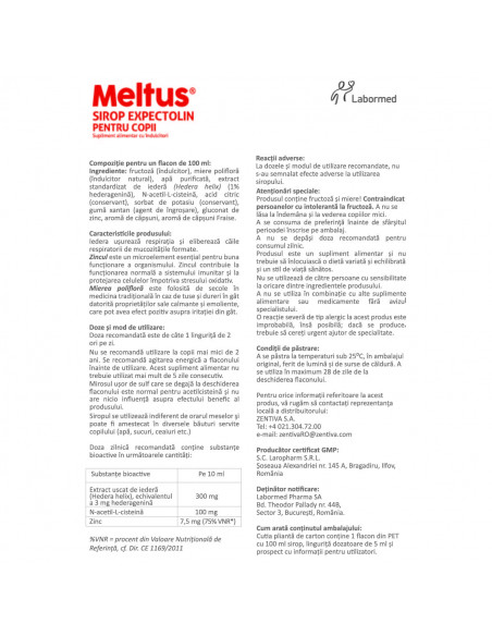Meltus sirop Expectolin copii, 100 ml, Labormed Pharma Trading