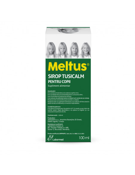 Meltus sirop Tusicalm copii, 100 ml, Labormed Pharma Trading