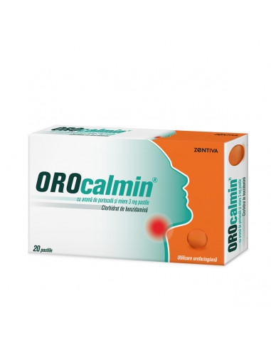 Orocalmin portocale si miere, 20 pastile,...