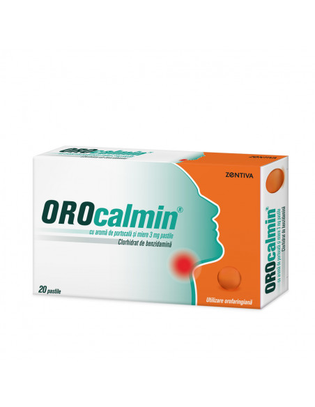 Orocalmin portocale si miere, 20 pastile, Zentiva Sa (Romania)