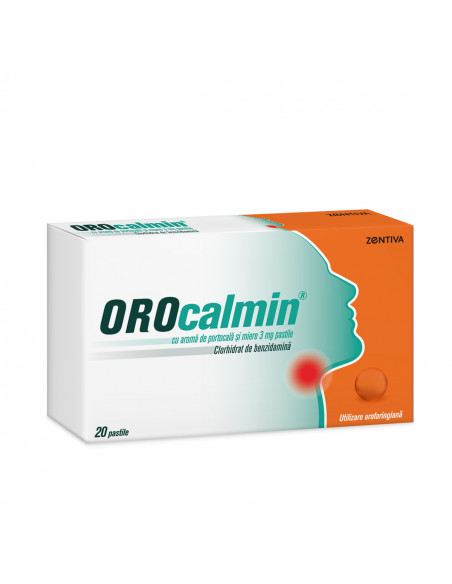 Orocalmin portocale si miere, 20 pastile, Zentiva Sa (Romania)