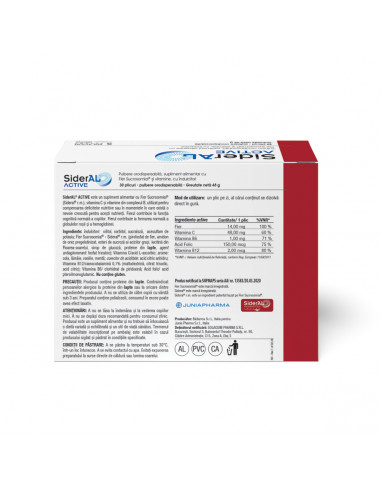 Sideral active, 30 plicuri granule...