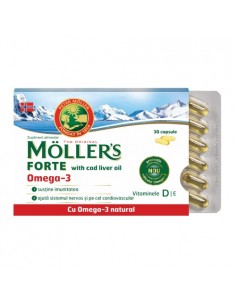 Cod Liver Oil Forte – 30 capsule, Möller’s