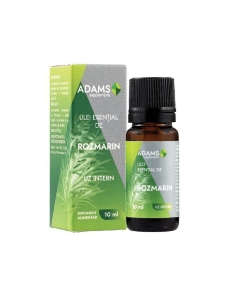 Ulei esential de Rozmarin pentru uz intern, 10ml, Adams