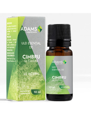 Ulei esential de Cimbru pentru uz intern, 10ml, Adams