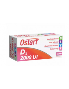 Ostart D3 2000 ui, 60 comprimate, FITERMAN PHARMA S.R.L....
