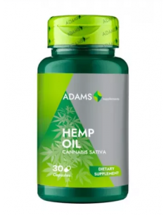 Ulei de Canepa 1000mg, 30 capsule, Adams