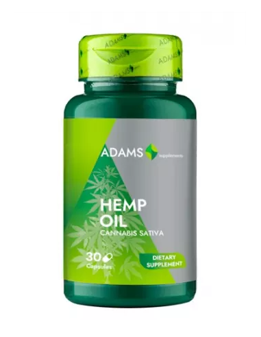 Ulei de Canepa 1000mg, 30 capsule, Adams