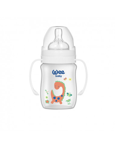 Biberon 150ml gura larga si maner - cod 137