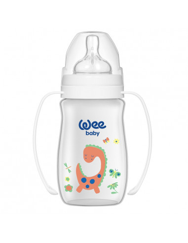 Biberon 250ml gura larga si maner - cod 138