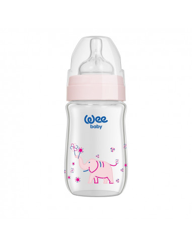 Biberon 180 ml gura larga termorezistent - cod 140