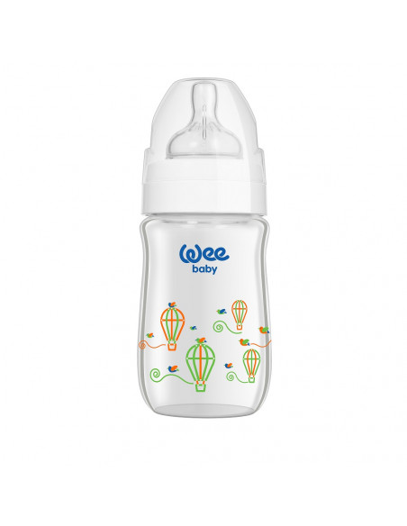 Biberon 180 ml gura larga termorezistent - cod 140