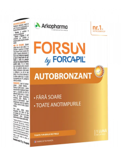 Forsun forcapil autobronzant, 30 capsule, ARKOPHARMA