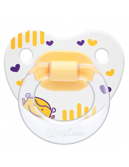 Suzeta silicon ortodontica cu desen nr 1 - cod 833