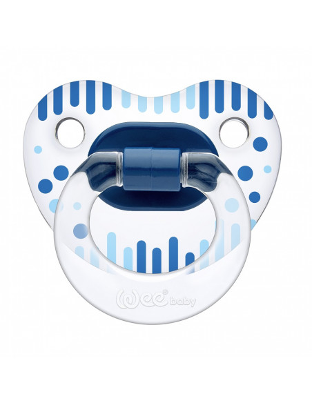 Suzeta silicon ortodontica transparenta desen nr 2 - cod 837