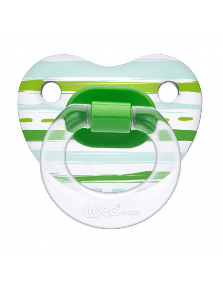 Suzeta silicon ortodontica transparenta desen nr 2 - cod 837