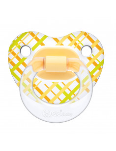 Suzeta silicon ortodontica transparenta desen nr 3 - cod 838 2