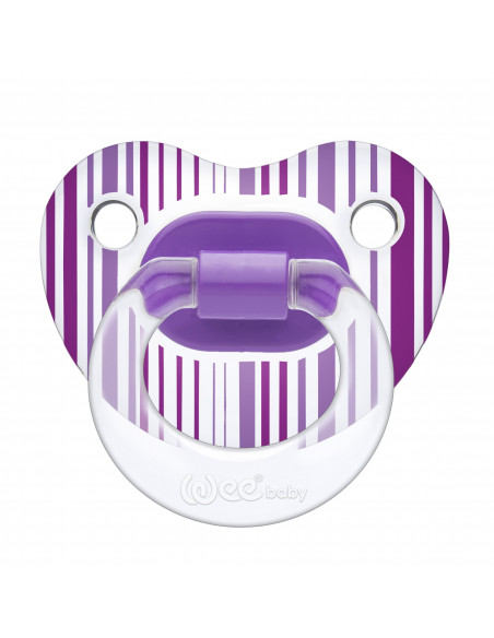 Suzeta silicon ortodontica transparenta desen nr 3 - cod 838