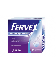 Fervex durere si febra 500mg, 16 comprimate efervescente,...