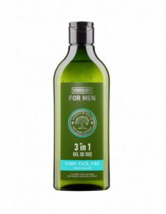 Cosmeplant men gel de dus 3 in 1 corp, fata si par, 400...