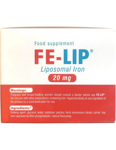 Fier lipozomal 20mg, 30 plicuri, Naturali Prod