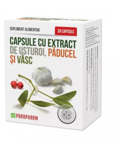 Capsule cu extract de Usturoi + Păducel + Vâsc — 30...