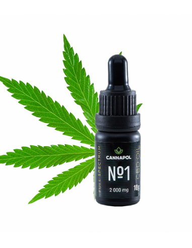 Ulei canabis CBD Cannapol No.1 20%, 10g, Adams