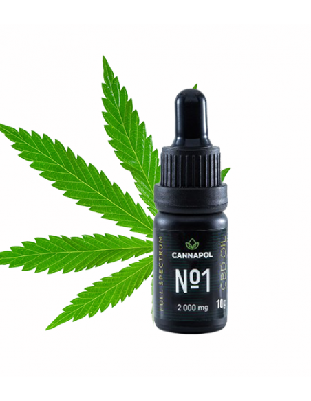 Ulei canabis CBD Cannapol No.1 20%, 10g, Adams