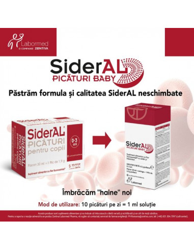 Sideral baby picaturi, 1 flacon + 1 plic x 4,5...