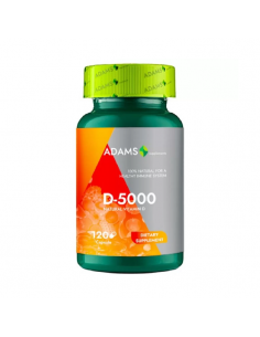 Vitamina D-5000 ui, 30 capsule geltinoase moi, ADAMS